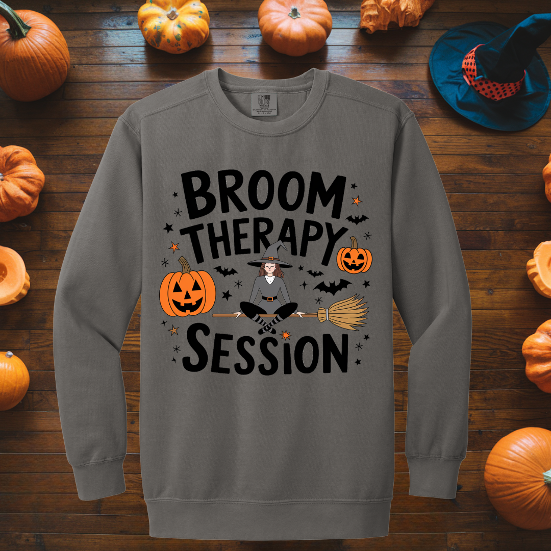 Broom therapy session