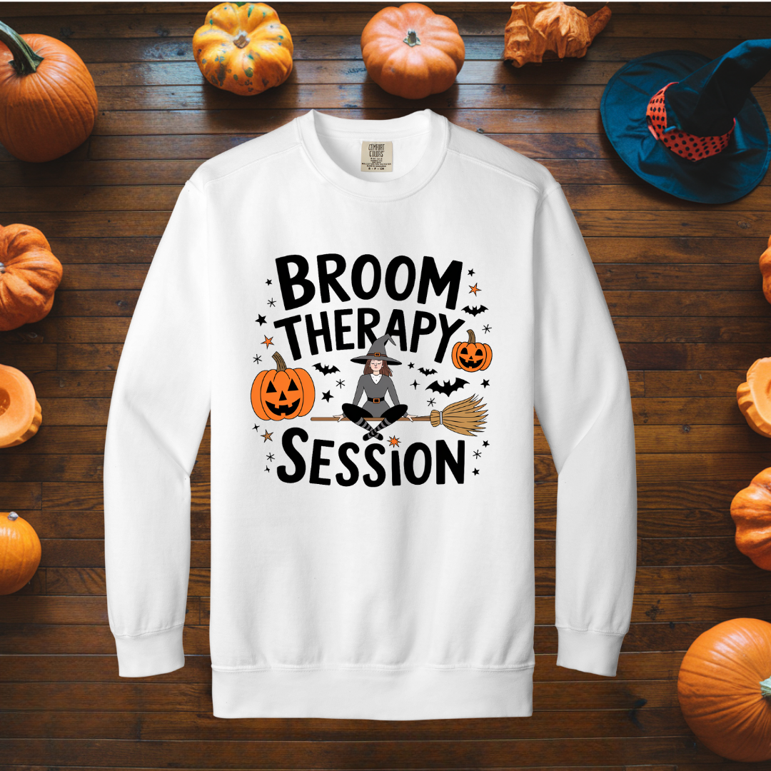 Broom therapy session