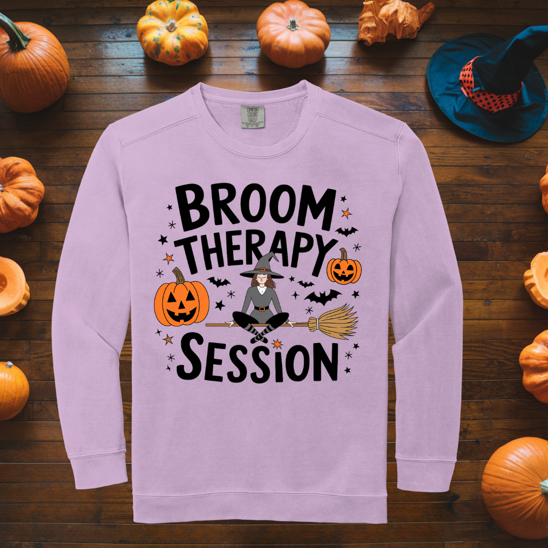 Broom therapy session
