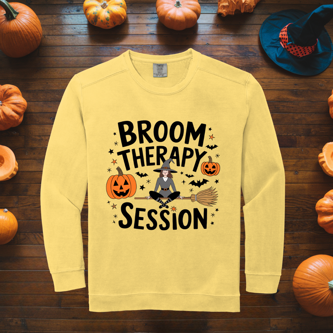Broom therapy session